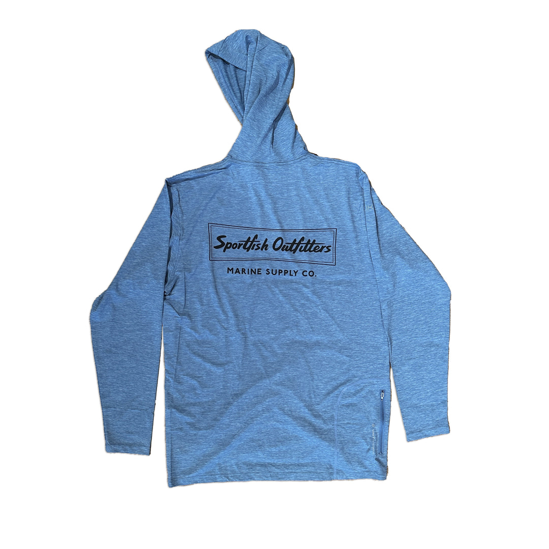 Sportfish Outfitters Tech Hoodie - Bahama Heathered