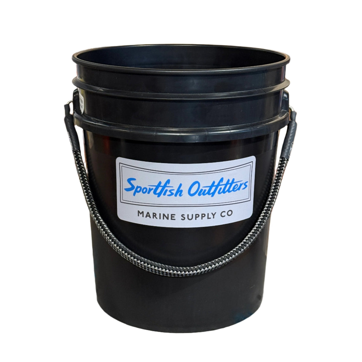 Black rope handle bucket 