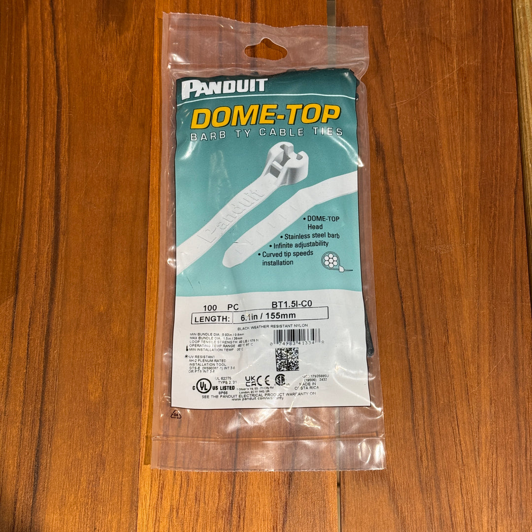 Dome Top Premium Cable Ties 100pk