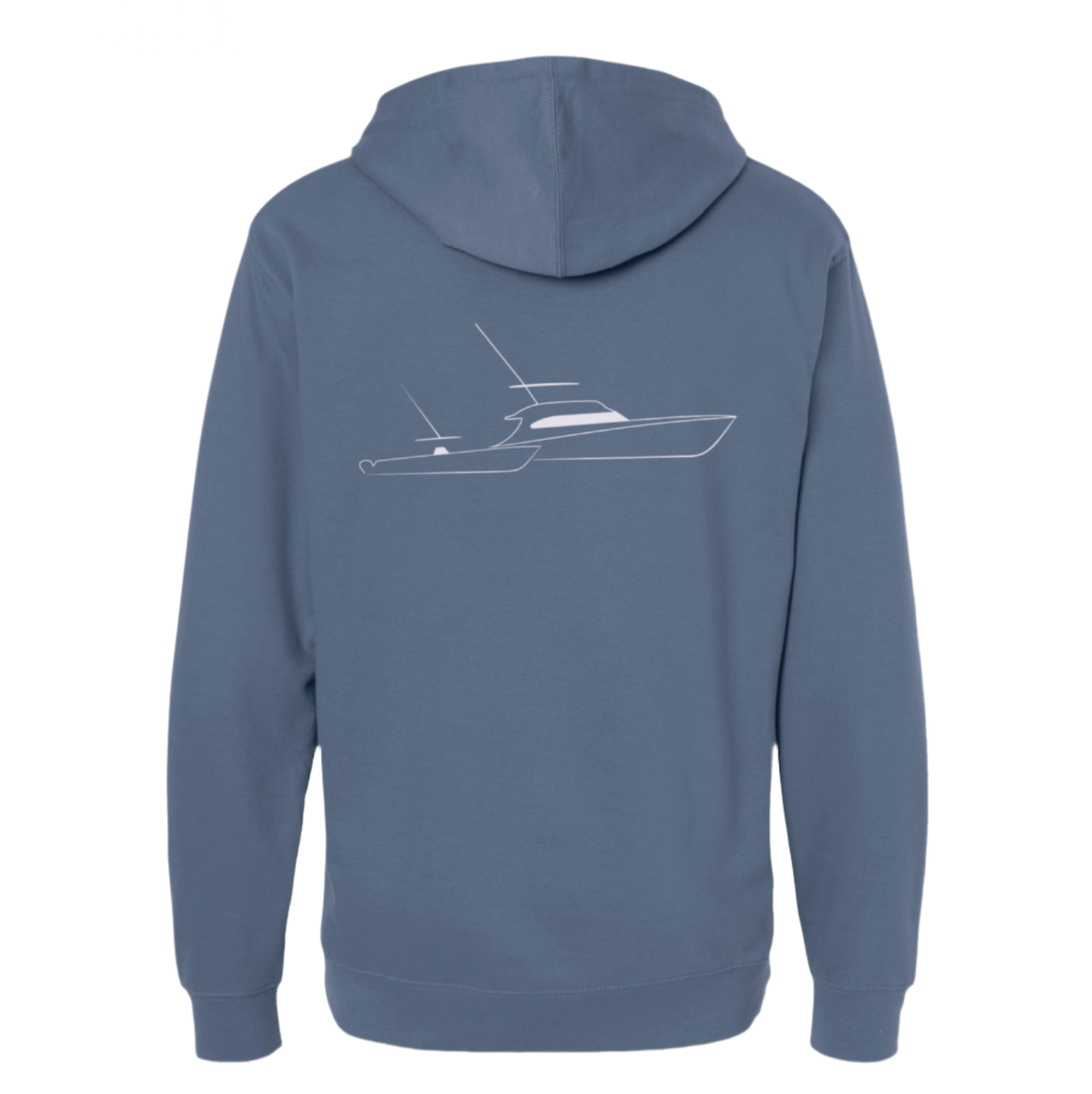 Sportfish Outfitters blue hooded sweatshirt