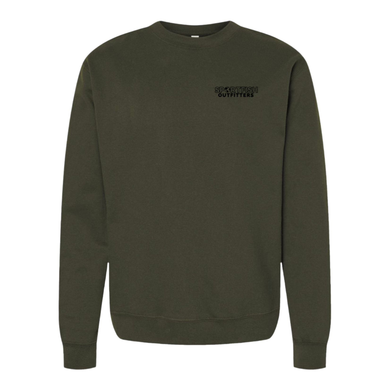 Army Green Crew neck sweatshirt 