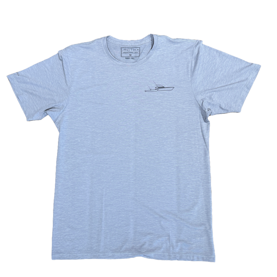 Sportfish Outfitters Tech Short Sleeve - Alloy Heathered