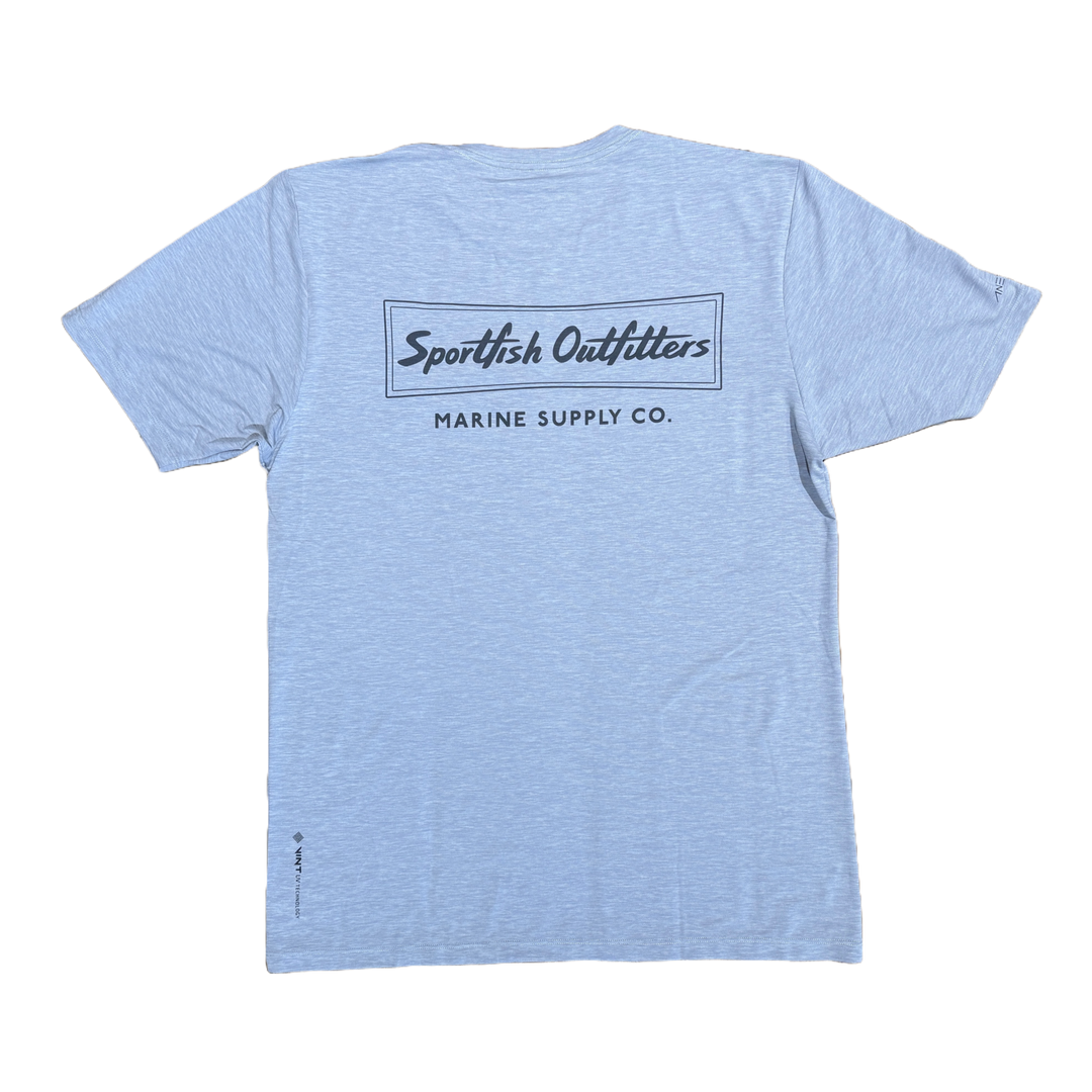 Sportfish Outfitters Tech Short Sleeve - Alloy Heathered