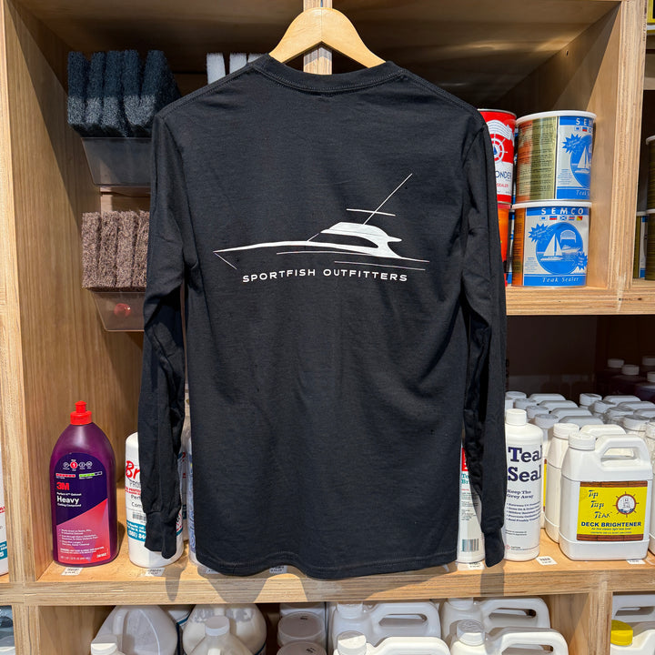 Sportfish Outfitters Black Long Sleeve Tee