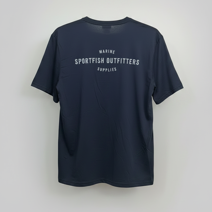 Sportfish Outfitters X Florence Marine Airtex Short Sleeve Shirt - Department Navy