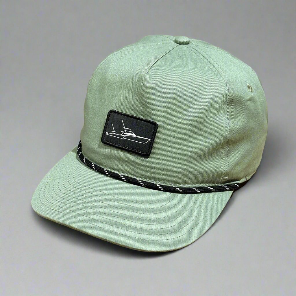 Classic Boats Only Rope Hat Sage