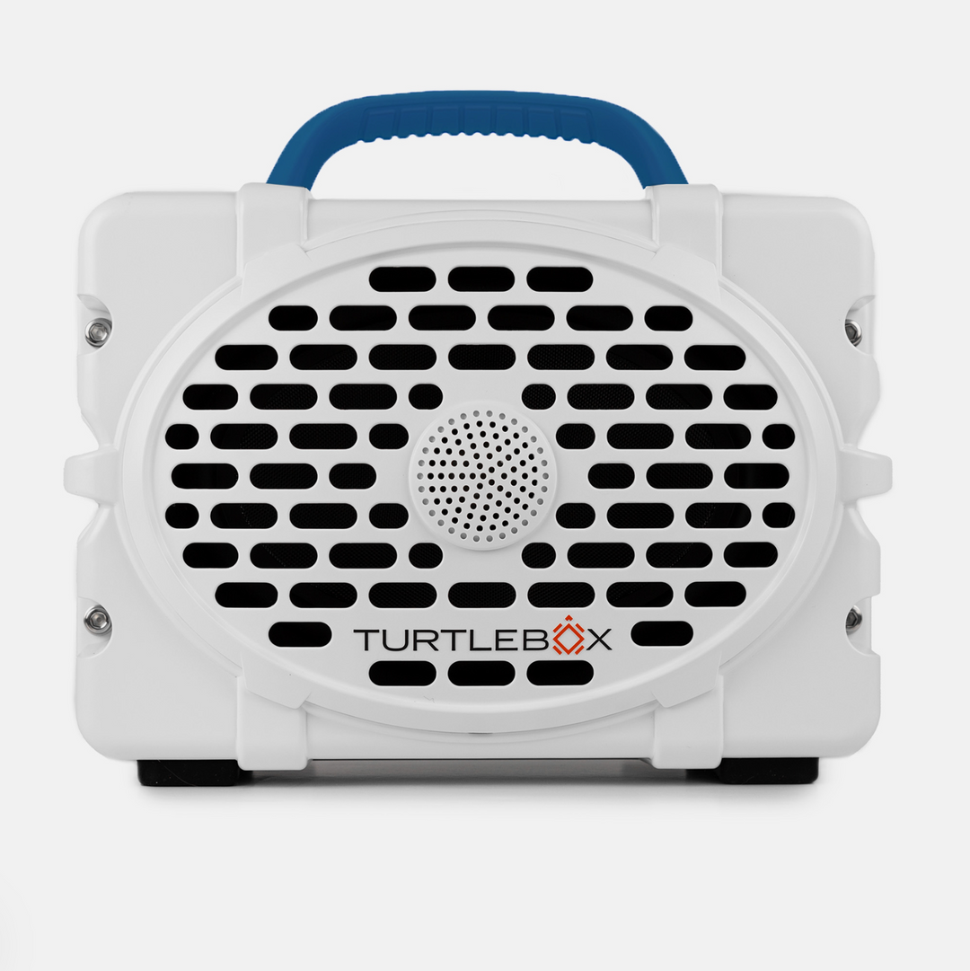 Special Edition Turtlebox Audio Bluetooth Speaker GEN 2 - White & Royal Blue