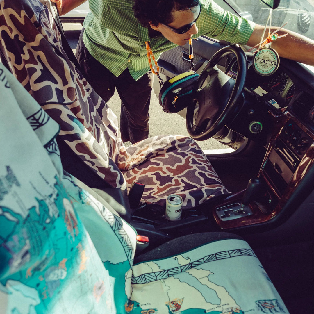 Nomadix Car Seat Cover Towel - Duck Camo Bush