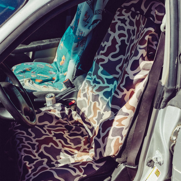 Nomadix Car Seat Cover Towel - Duck Camo Bush