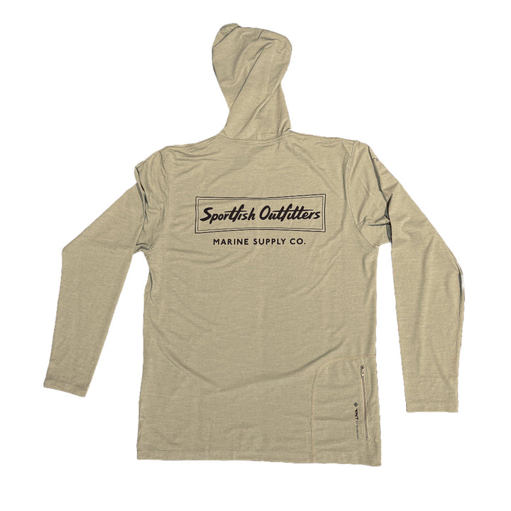 Sportfish Outfitters Tech Hoodie - Stone Heathered