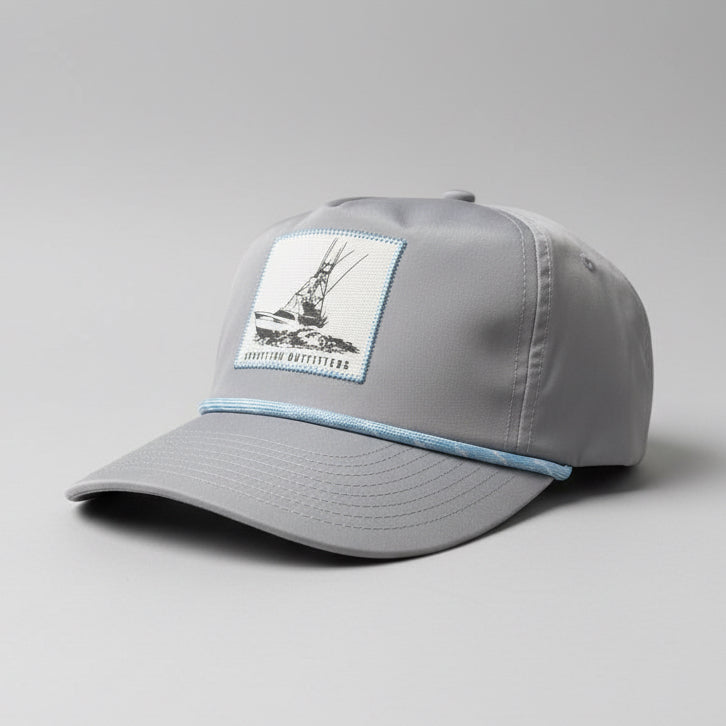 Sportfish Outfitters Steel Vintage Running Shot Rope Hat