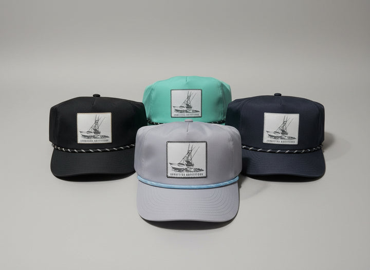Sportfish Outfitters Steel Vintage Running Shot Rope Hat