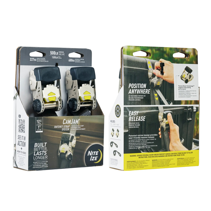 Nite Ize CamJam Ratchet Strap System Small 12ft (2pk)