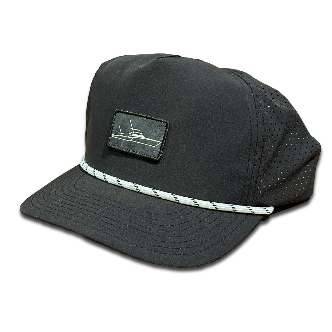 Classic Boats Only Rope Hat Black