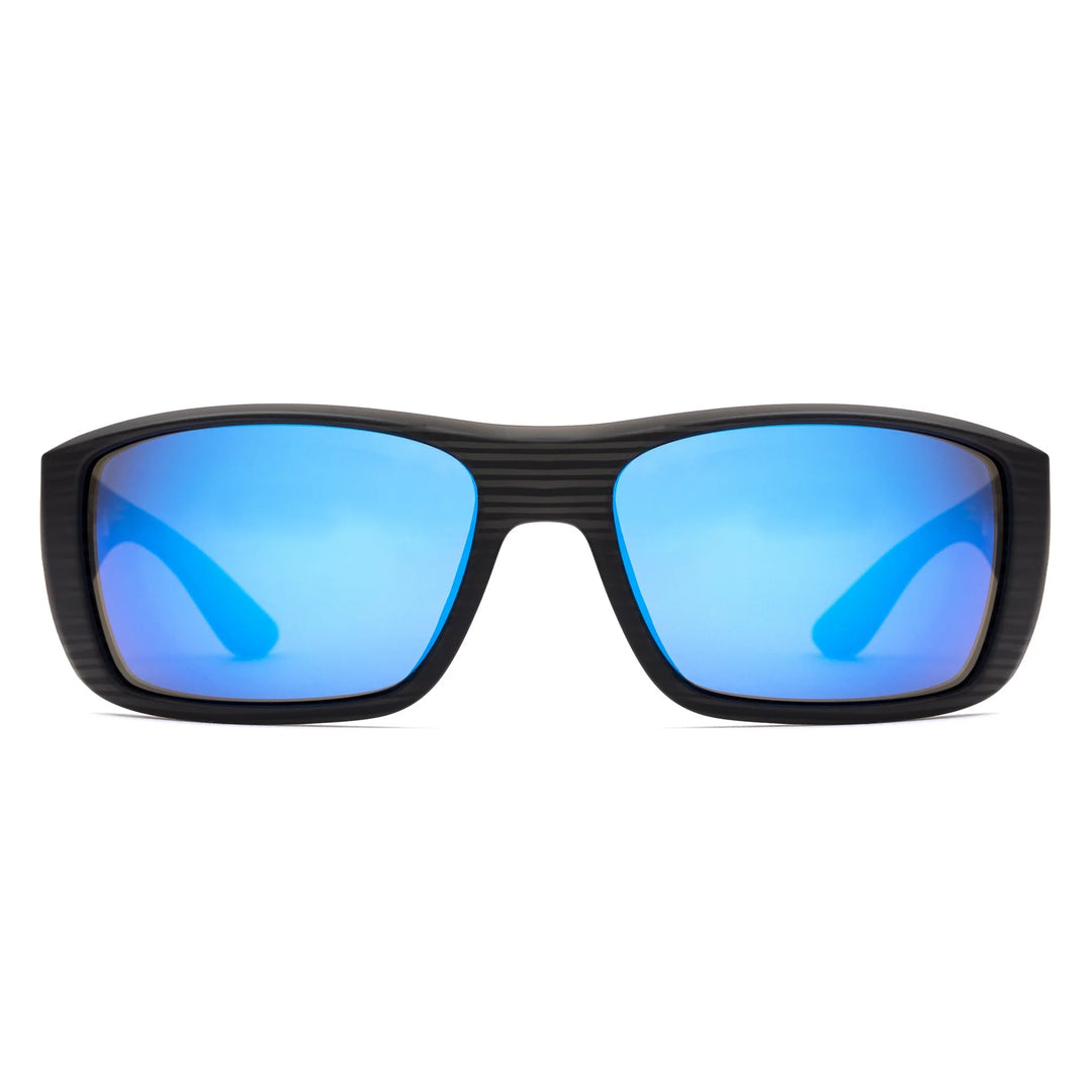 OTIS Eyewear Coastin Slim (Black Woodland Matte/L.I.T Mirror Blue) Polarized