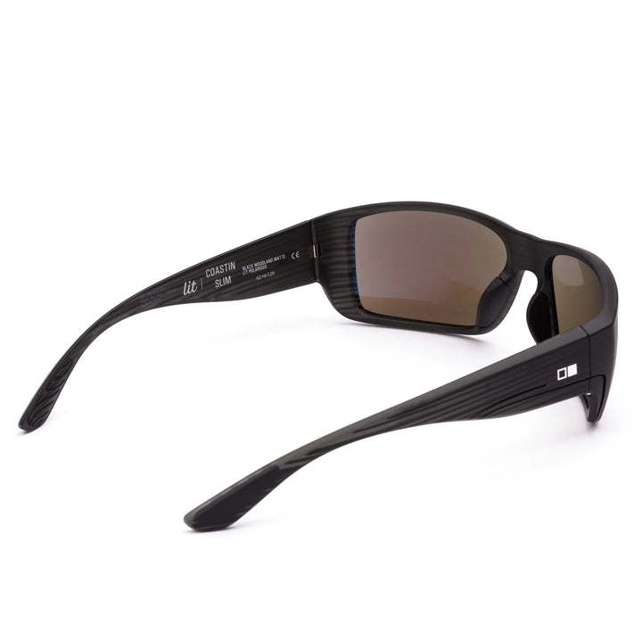 OTIS Eyewear Coastin Slim (Black Woodland Matte/L.I.T Mirror Blue) Polarized