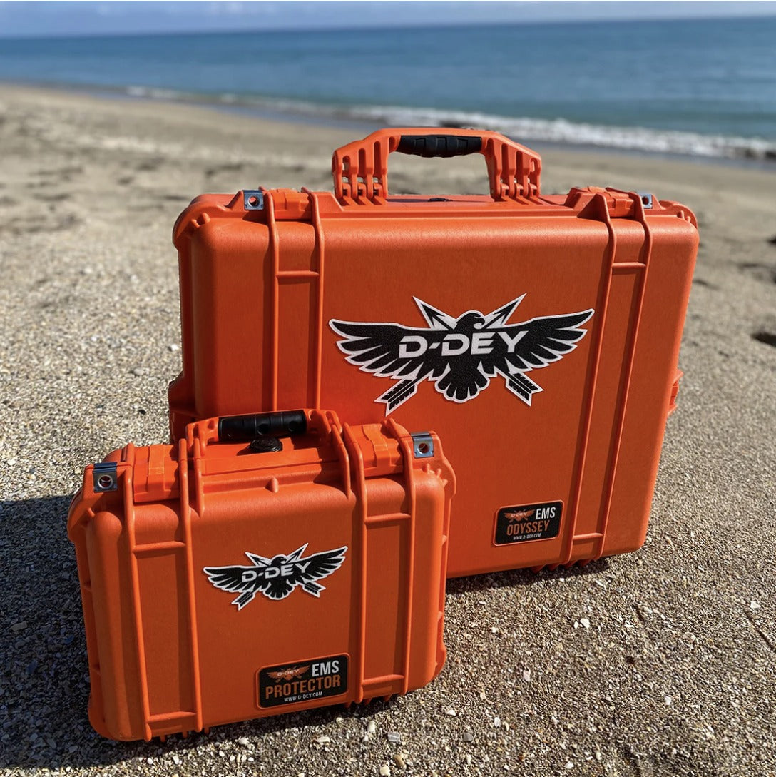 D-Dey EMS medical kits on the beach