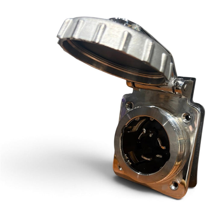 Hubbell HBL504SS 50A shore power inlet - current design
