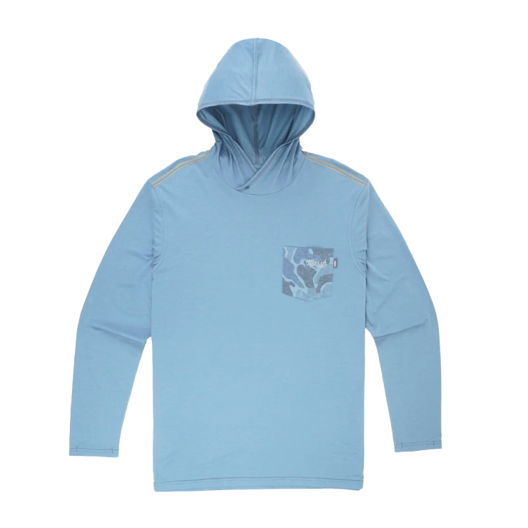 Marsh Wear Pamlico Hooded Sun Shirt with Sportfish Outfitters Logo