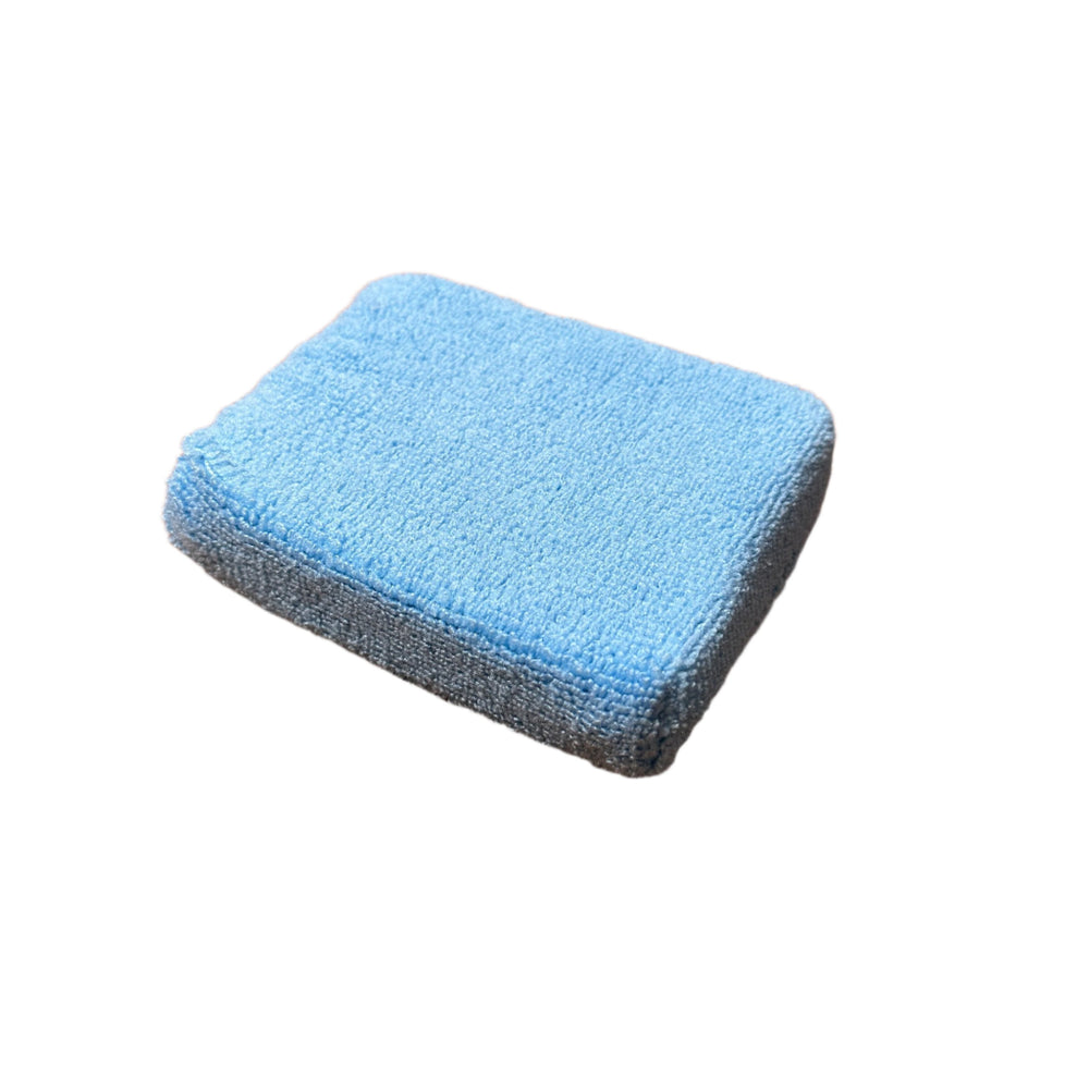 square microfiber wax applicator for sportfish and center console boat detailng 