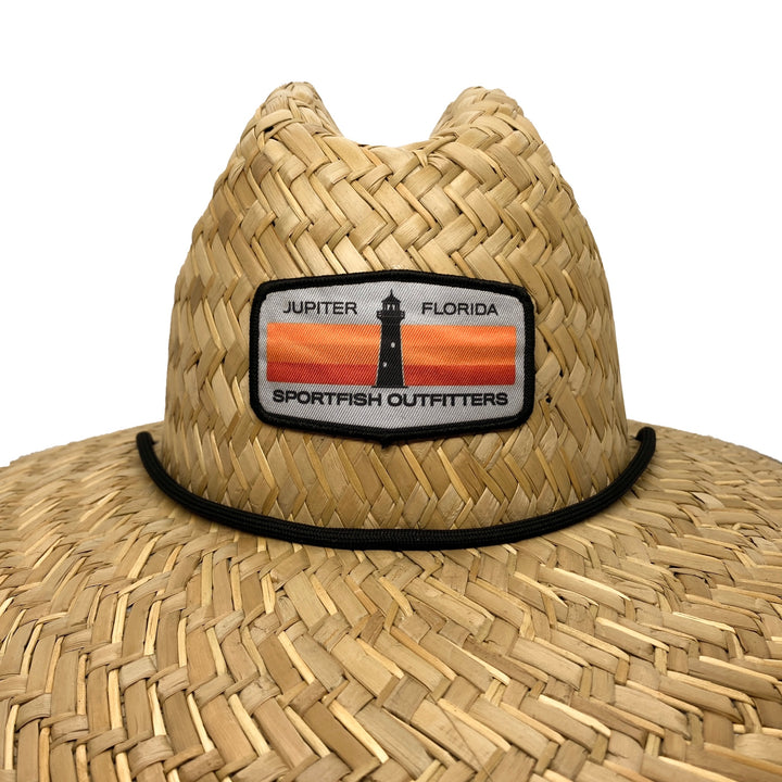 Jupiter Lighthouse Straw Hat - Compass Rose