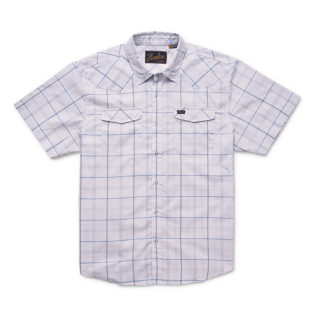 Howler H Bar B Tech Shirt / Portella Plaid Eggshell