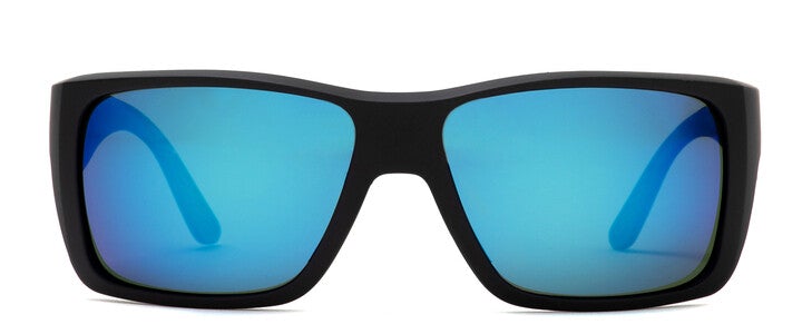 Otis Mineral Glass Eyewear - COASTIN Matte Black Mirror Blue Polarized