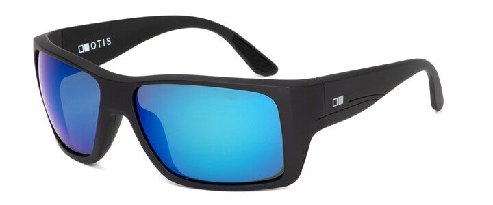 Otis Mineral Glass Eyewear - COASTIN Matte Black Mirror Blue Polarized