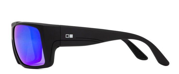 Otis Mineral Glass Eyewear - COASTIN Matte Black Mirror Blue Polarized