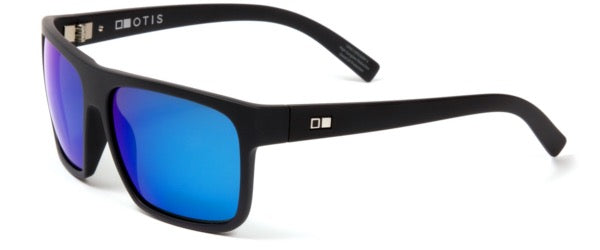 Otis Mineral Glass Eyewear - AFTER DARK REFLECT (Matte Black / Mirror Blue) Polarized