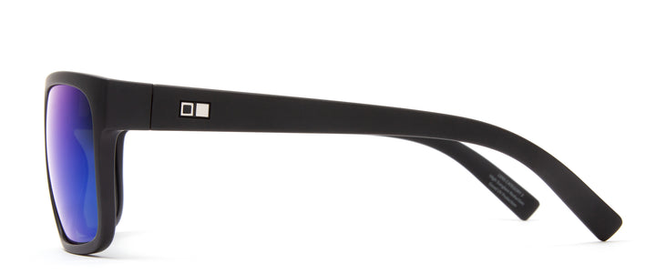 Otis Mineral Glass Eyewear - AFTER DARK REFLECT (Matte Black / Mirror Blue) Polarized