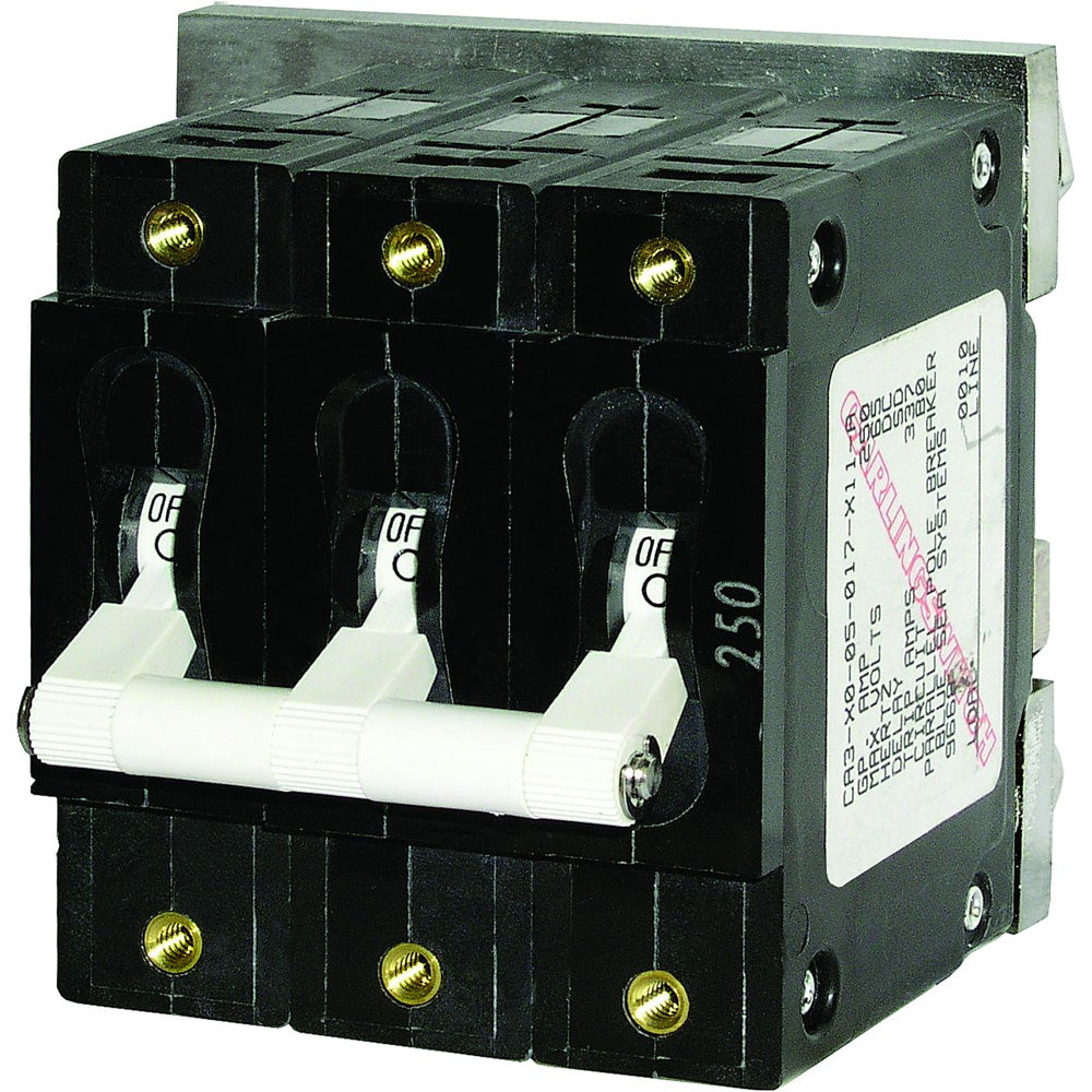 Blue Sea 7270 250A C-Series Triple Pole Toggle DC Circuit Breaker [7270]