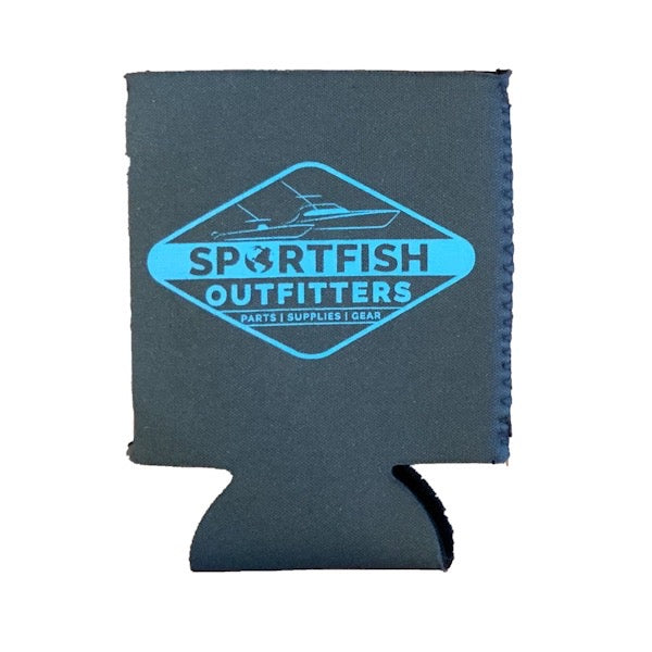 Sportfish Outfitters Gray and Blue Koozie