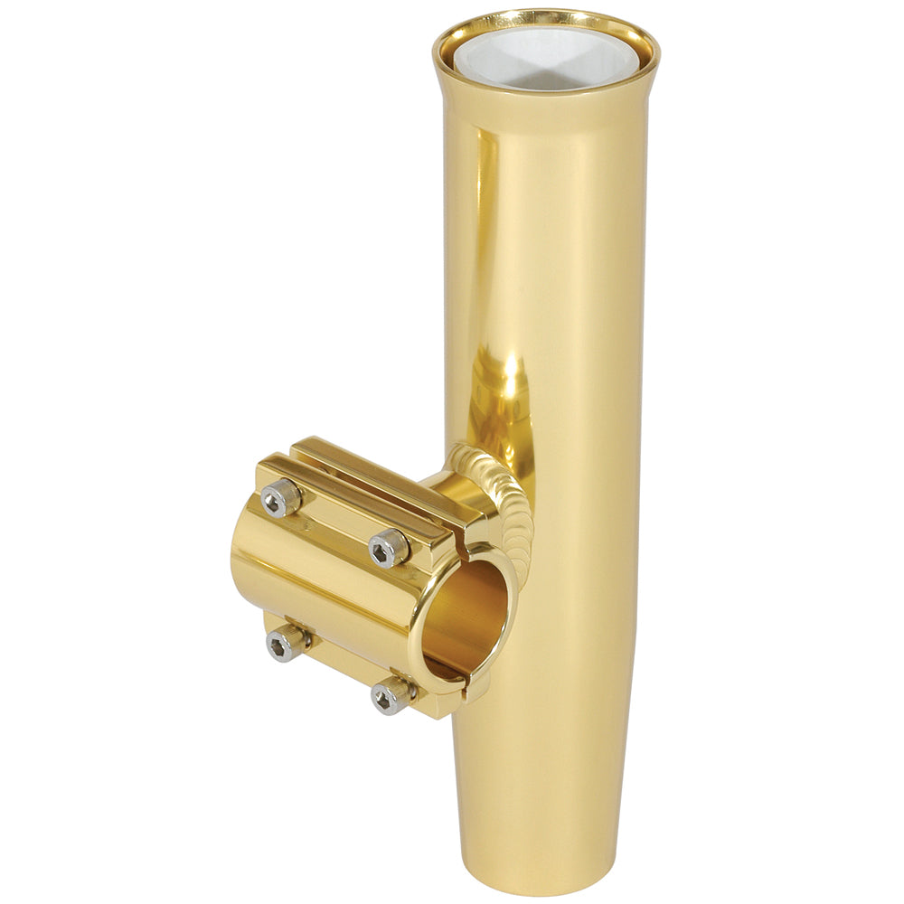Lee&#39;s Clamp-On Rod Holder - Gold Aluminum - Horizontal Mount - Fits 1.315&quot; O.D. Pipe [RA5202GL]
