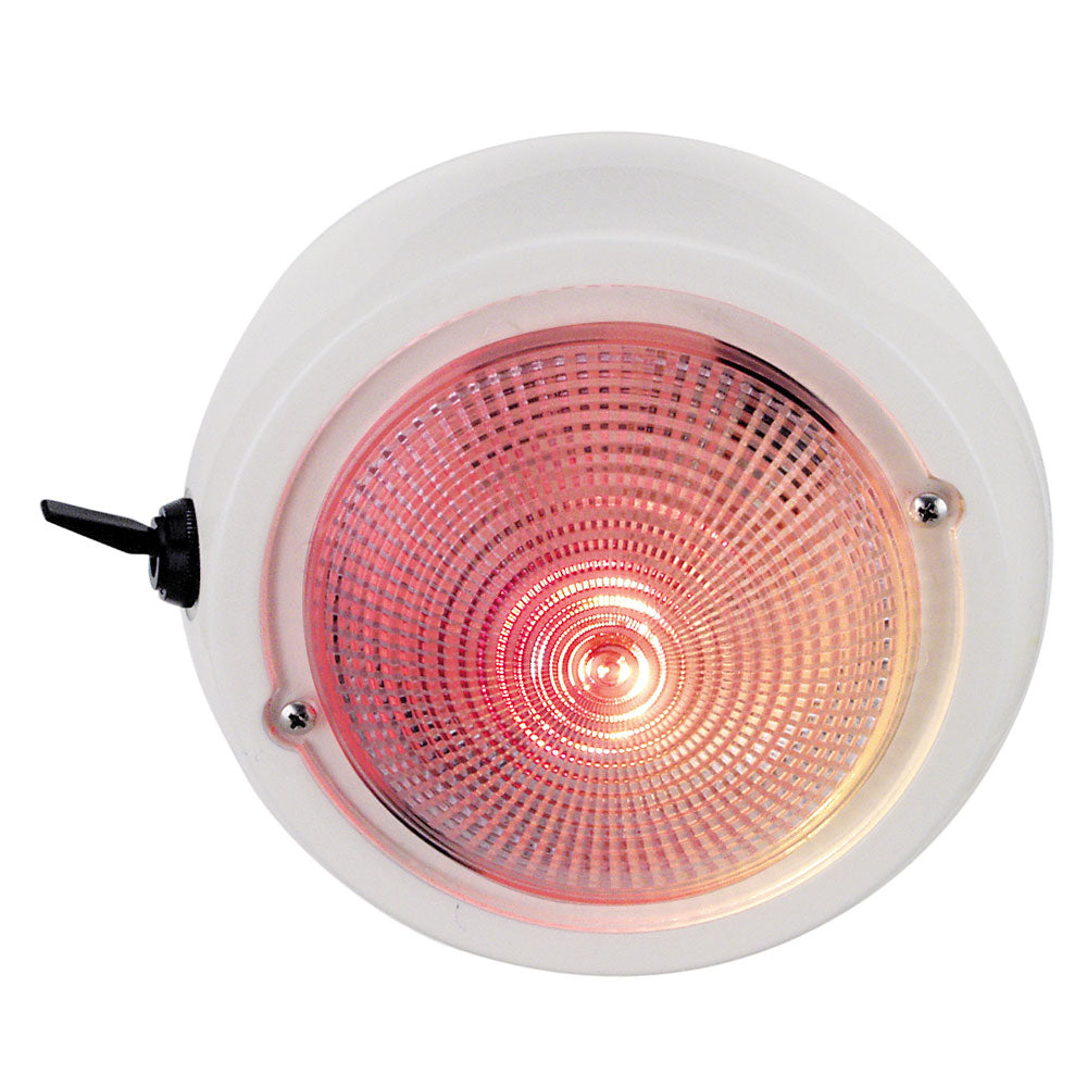 Perko Dome Light w/Red &amp; White Bulbs [1263DP1WHT]