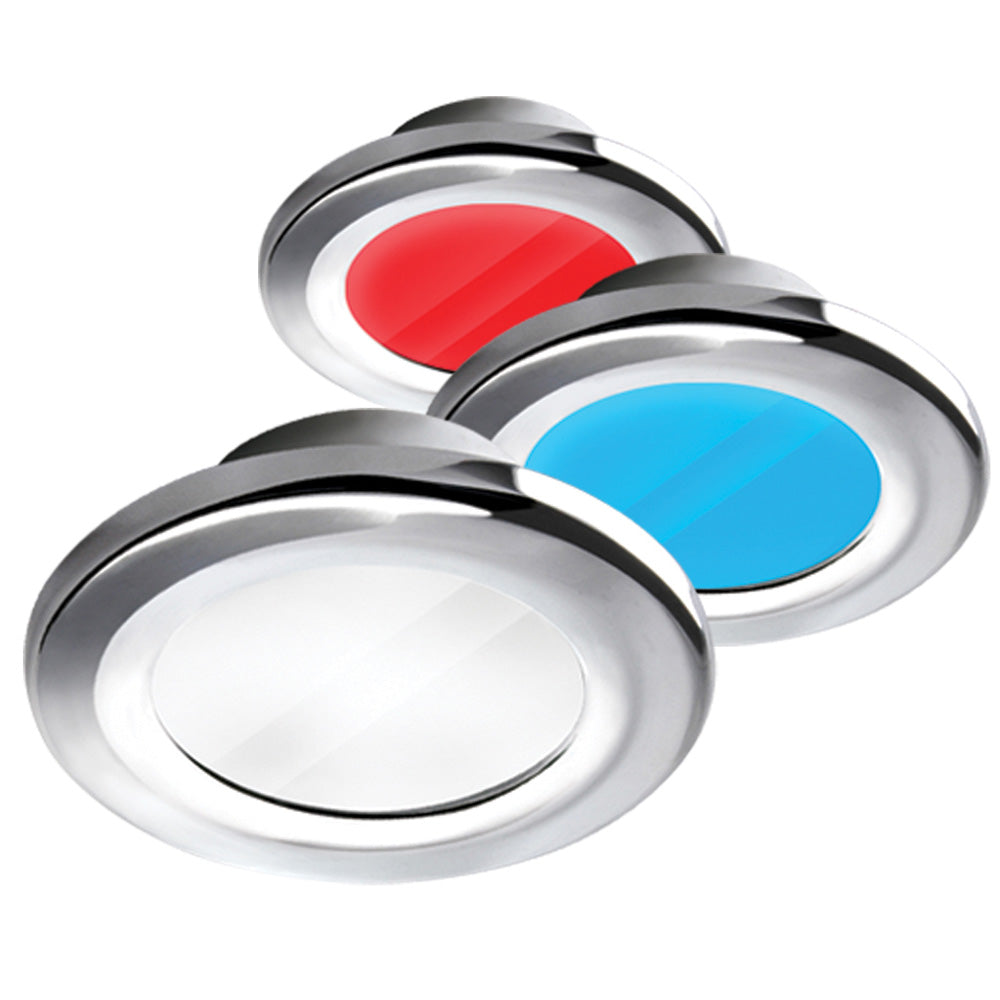 i2Systems Apeiron A3120 Screw Mount Light - Red, Cool White &amp; Blue - Chrome Finish [A3120Z-11HAE]