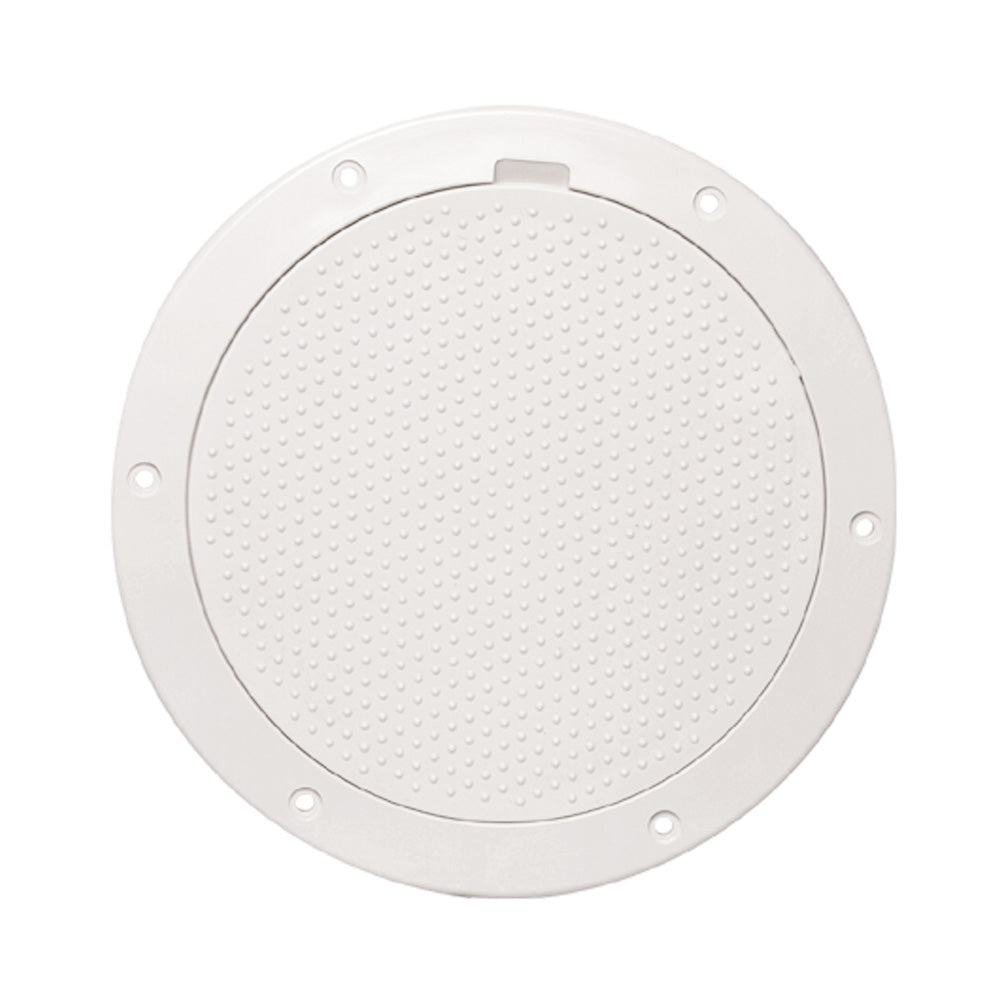 Beckson 6&quot; Non-Skid Pry-Out Deck Plate - White [DP63-W]
