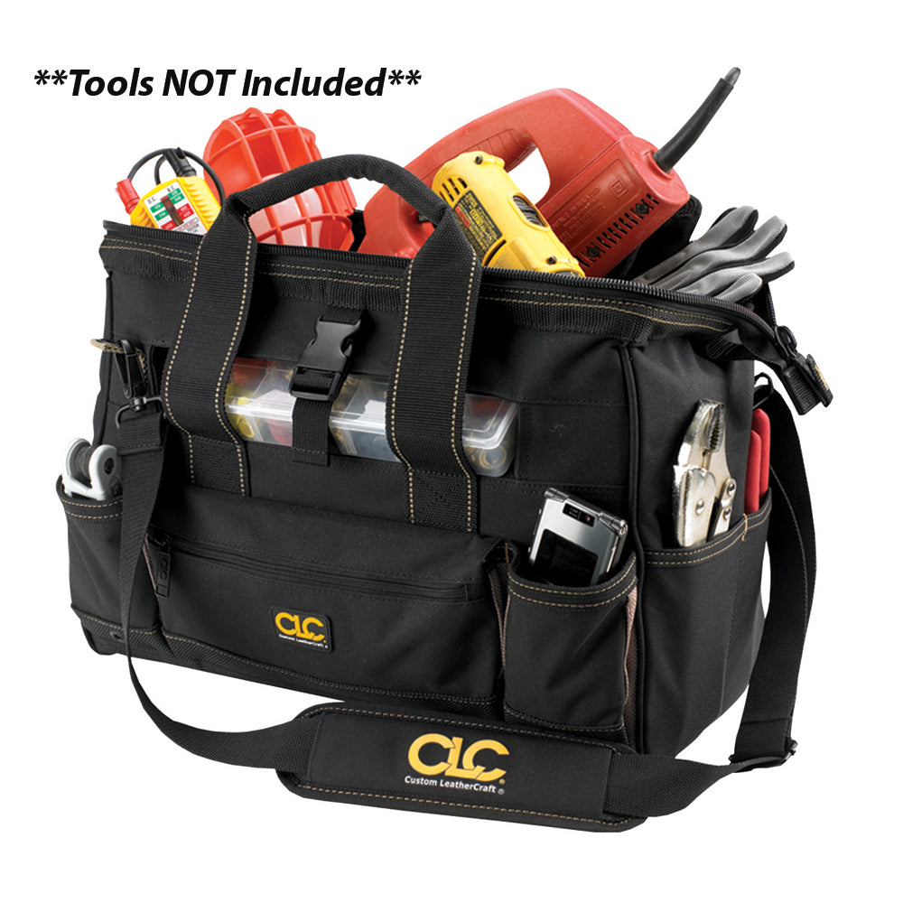 CLC 1534 Tool Bag w/Top-Side Plastic Parts Tray - 16&quot; [1534]