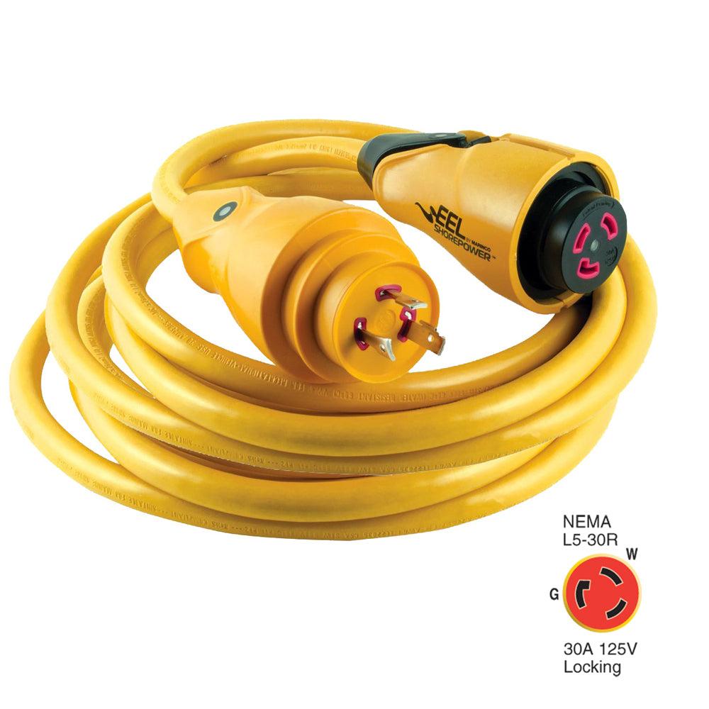 Marinco CS30-25 EEL 30A 125V Shore Power Cordset - 25&#39; - Yellow [CS30-25]