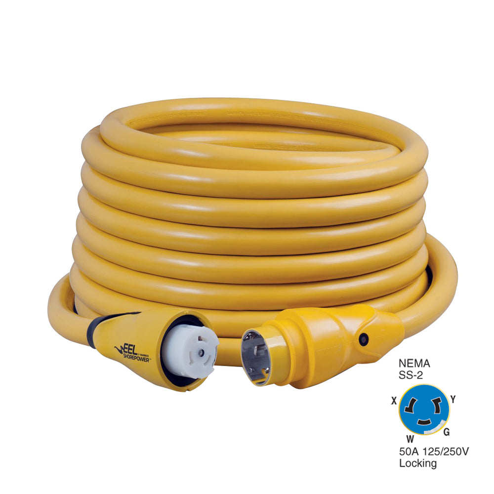 Marinco CS504-50 EEL 50A 125V/250V Shore Power Cordset - 50&#39; - Yellow [CS504-50]