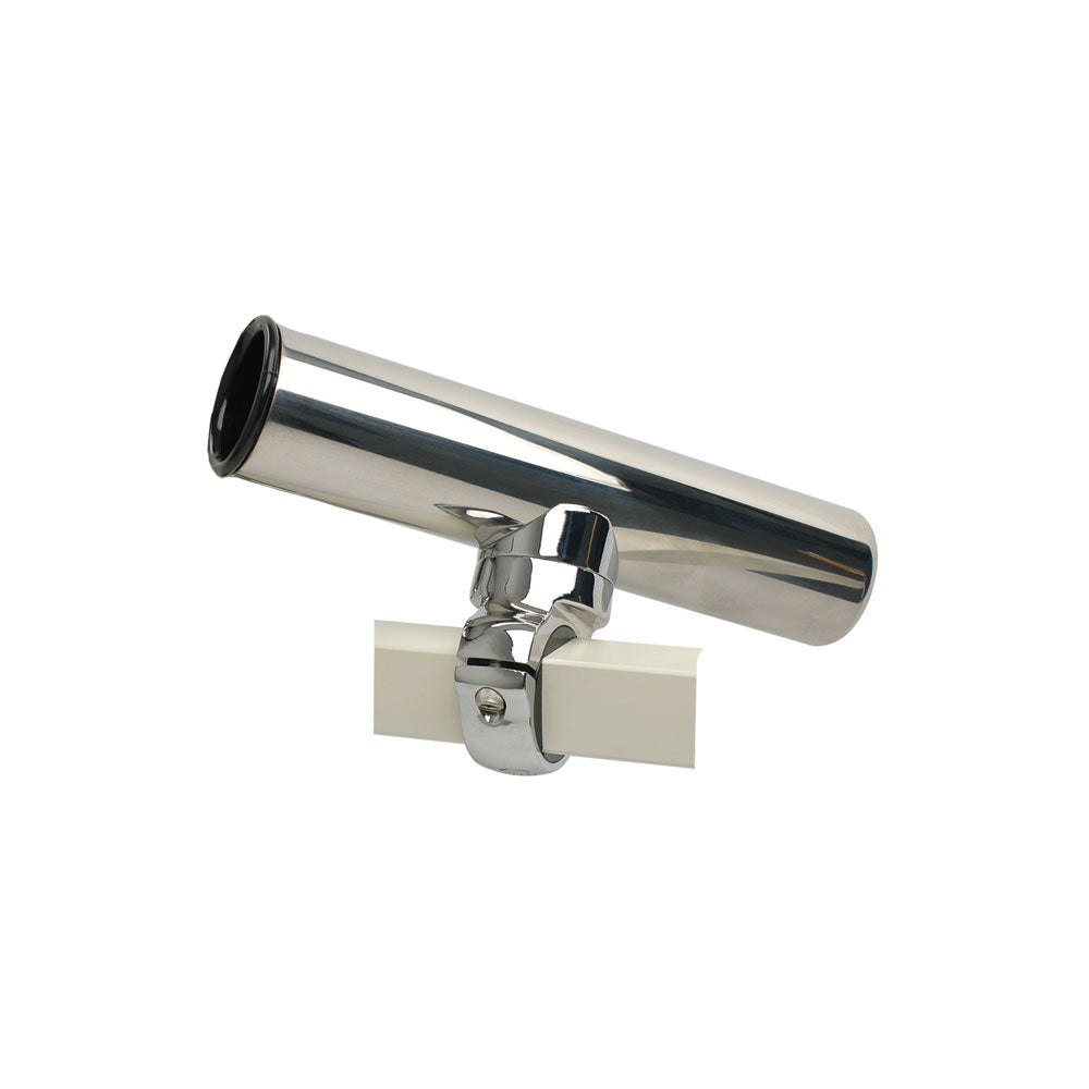 C.E. Smith Pontoon Square Rail Adjustable Clamp-On Rod Holder [55108A] -  Sportfish Outfitters
