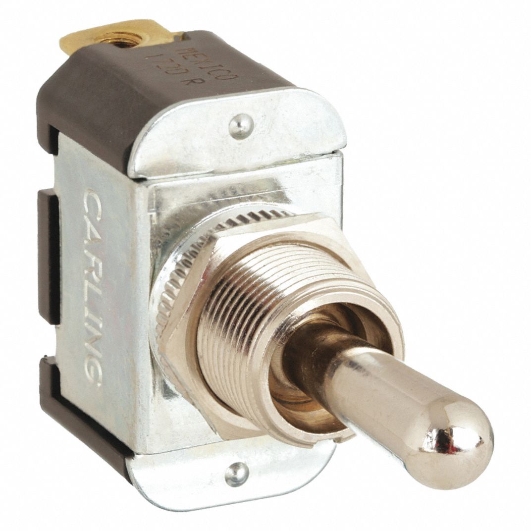 Carling Heavy Duty Toggle Switch with Screws - (ON)/OFF/(ON)]