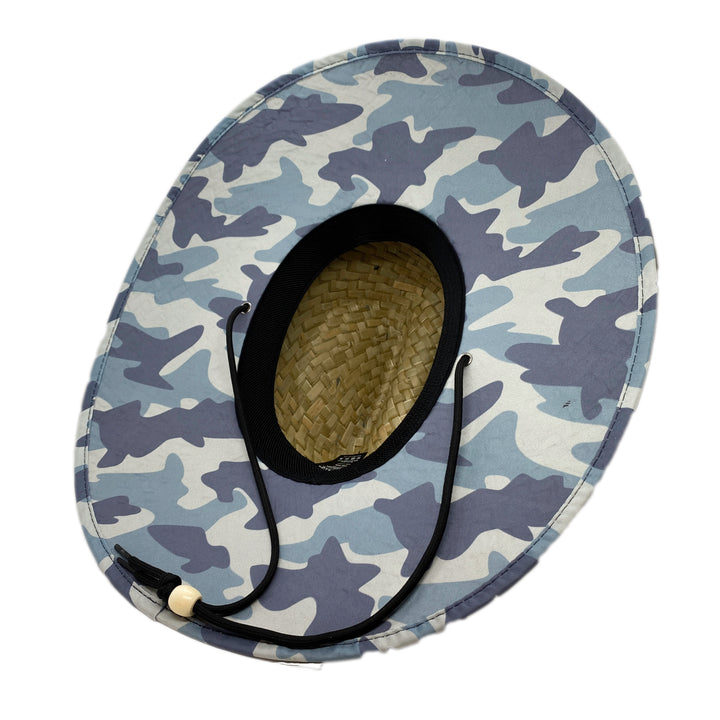 Jupiter Lighthouse Straw Hat - Blue Camo