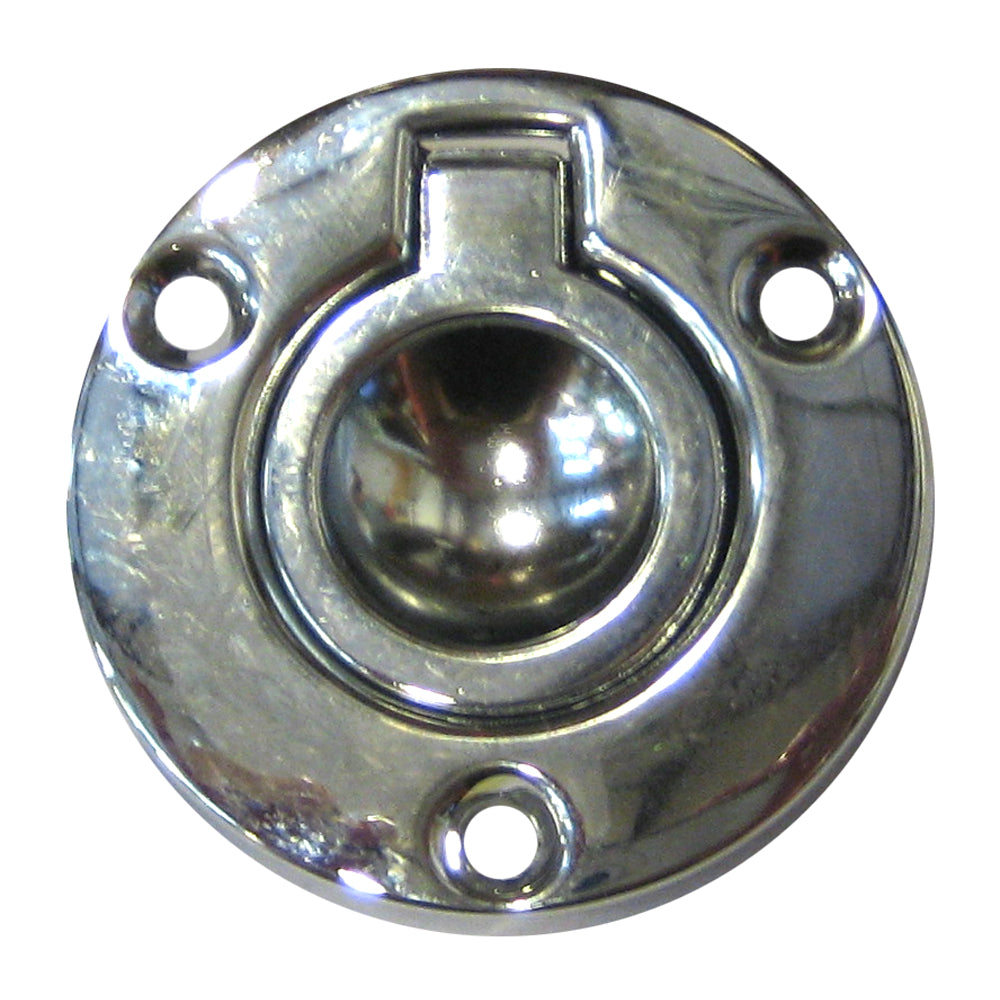 Perko Round Flush Ring Pull - 2&quot; - Chrome Plated Zinc [1232DP2CHR]