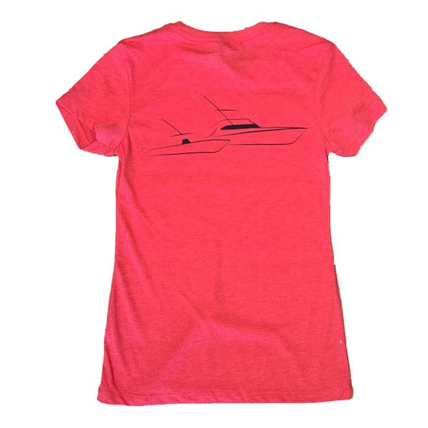 Sportfish Outfitters Women&#39;s Vintage Red Boats Shirt