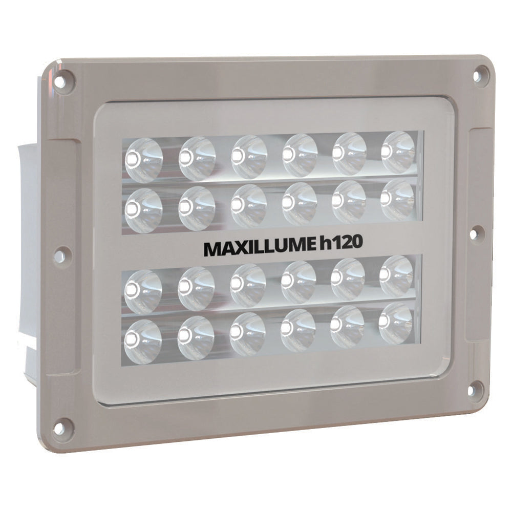 Lumitec Maxillume h120 - Flush Mount Flood Light - White Housing - White Dimming [101348]