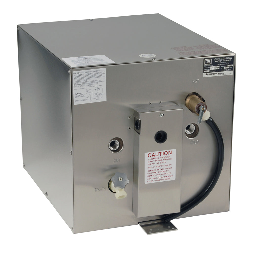 Whale Seaward 11 Gallon Hot Water Heater w/Rear Heat Exchanger - Stain -  Sportfish Outfitters