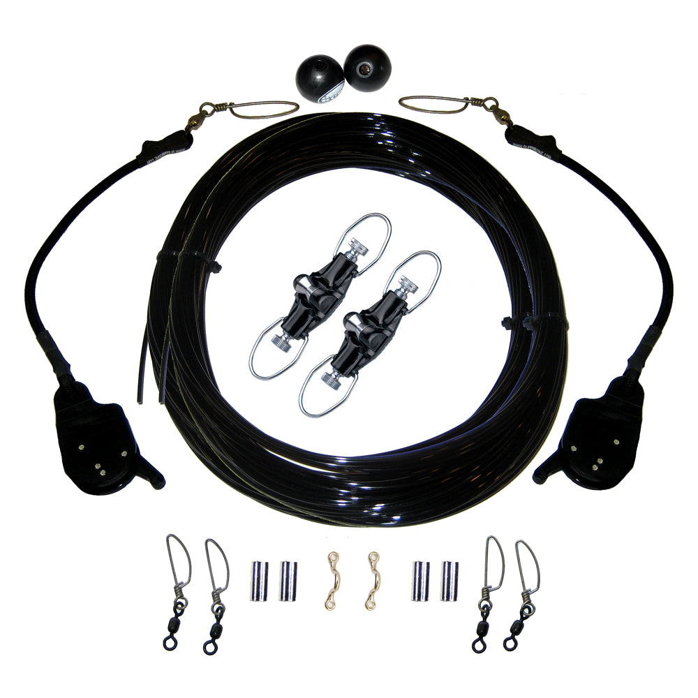 Rupp Single Rigging Kit W/Lok-Ups &amp; Nok-Outs - 160&#39; Black Mono [CA-0172-MO]