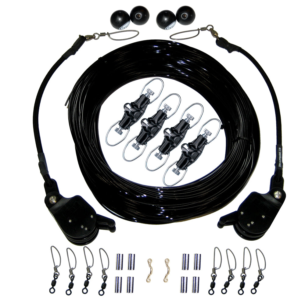 Rupp Double Rigging Kit w/Lok-Ups &amp; Nok-Outs - 260&#39; Black Mono [CA-0175-MO]
