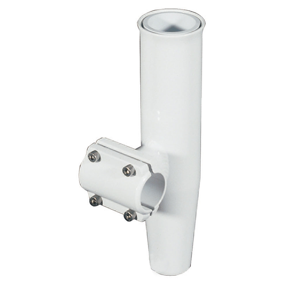 Lee&#39;s Clamp-On Rod Holder - White Aluminum - Horizontal Mount - Fits 1.050&quot; O.D. Pipe [RA5201WH]